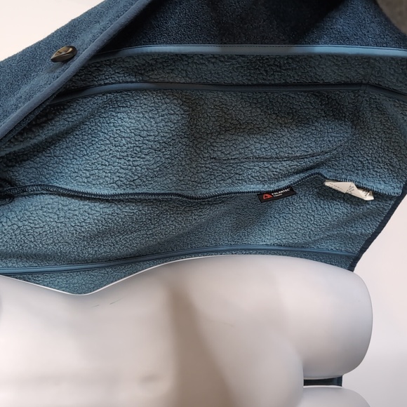 L.L.Bean Women's Teal Blue Fleece Polartec Classic Sweater Jacket SHACKE… - Picture 14 of 17